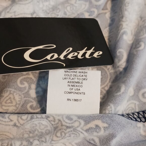 NEW Colette Mali Brushed Knit Foldover Knee Length Skirt Navy Blue Yellow/Tan XS - Picture 5 of 8